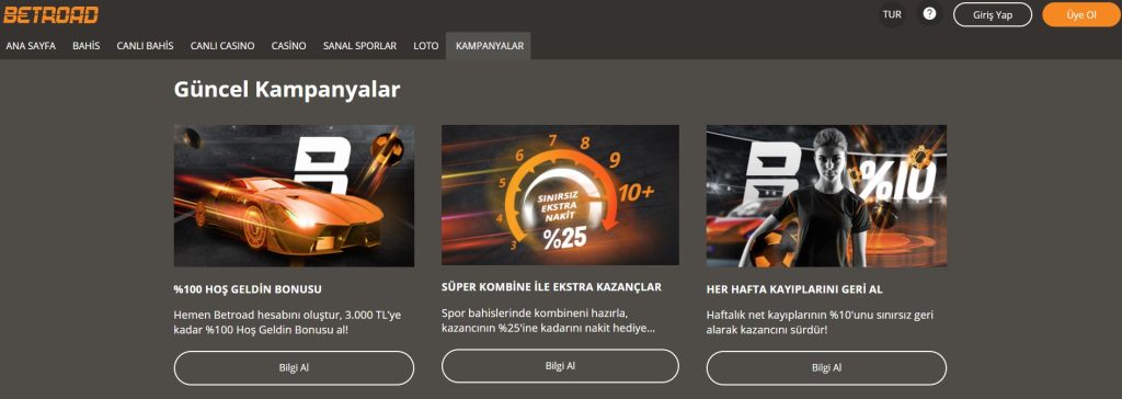 Betroad105 - Betroad106 Güncel Kampanyalar